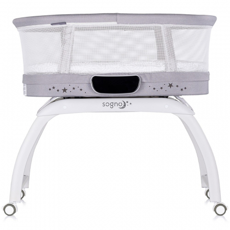 Patut cu leganare si cantar integrat Chipolino Sogno 2 in 1 grey [1]