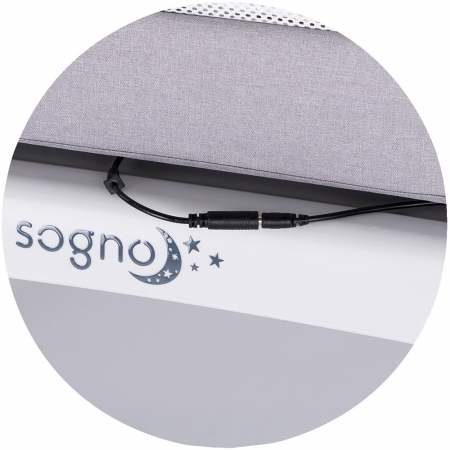 Patut cu leganare si cantar integrat Chipolino Sogno 2 in 1 grey [8]