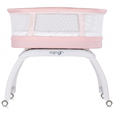 Patut cu leganare si cantar integrat Chipolino Sogno 2 in 1 pink [3]