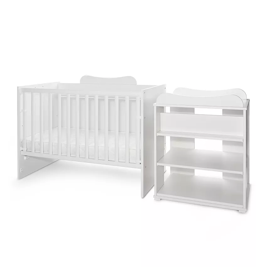 Patut modular multifunctional, 5 confirgurari diferite, 190 x 72 cm, Multi, White [5]