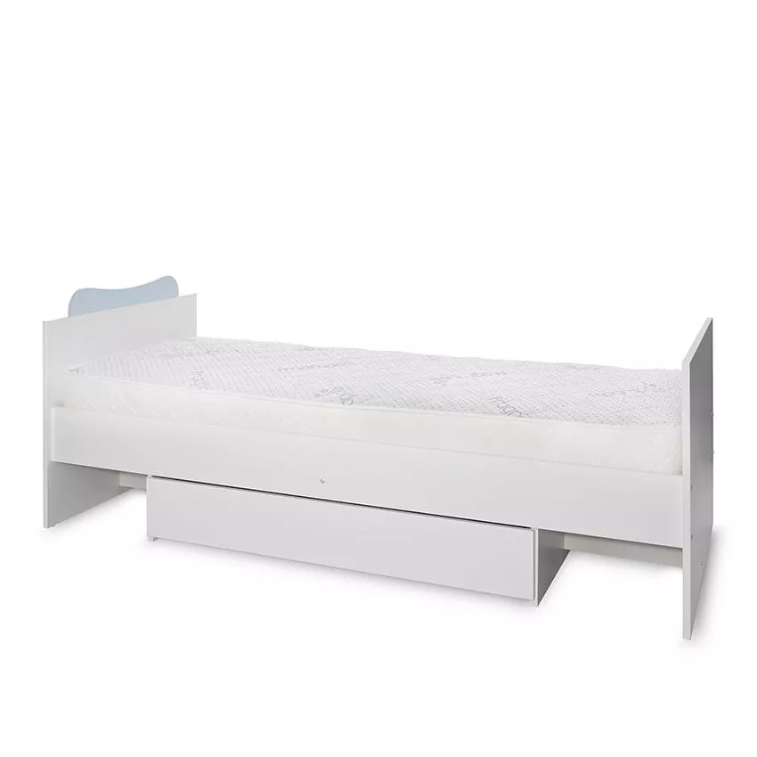 Patut modular multifunctional, 5 confirgurari diferite, 190 x 72 cm, Multi, White Baby Blue [12]