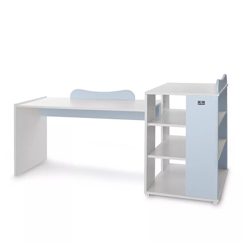 Patut modular multifunctional, 5 confirgurari diferite, 190 x 72 cm, Multi, White Baby Blue [10]