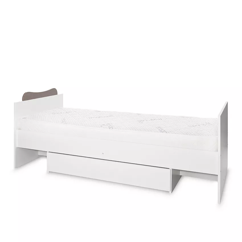 Patut modular multifunctional, 5 confirgurari diferite, 190 x 72 cm, Multi, White & Coffee [15]