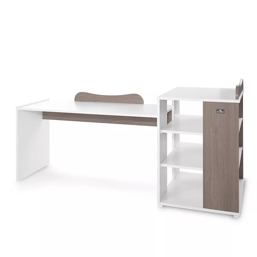 Patut modular multifunctional, 5 confirgurari diferite, 190 x 72 cm, Multi, White & Coffee [12]