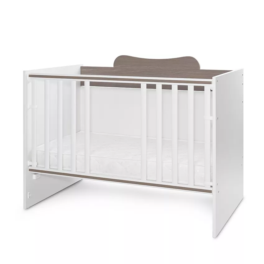 Patut modular multifunctional, 5 confirgurari diferite, 190 x 72 cm, Multi, White & Coffee [7]