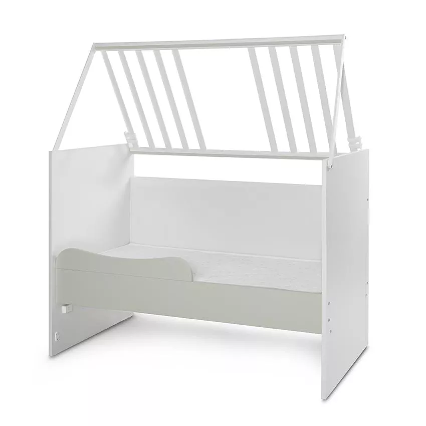 Patut modular multifunctional, 5 confirgurari diferite, 190 x 72 cm, Multi, White Milky Green [9]