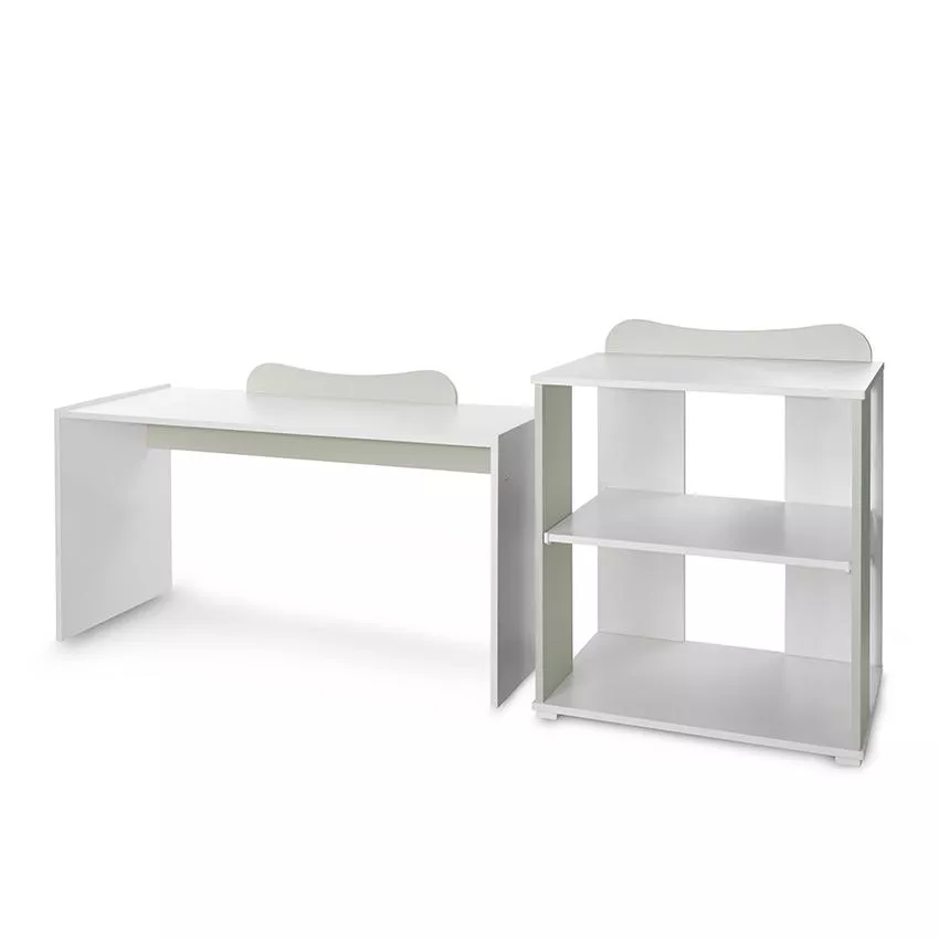 Patut modular multifunctional, 5 confirgurari diferite, 190 x 72 cm, Multi, White Milky Green [13]