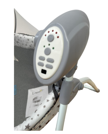 Patut multifunctional,  2 in 1 cu functie de leganare, cu telecomanda, gri [1]