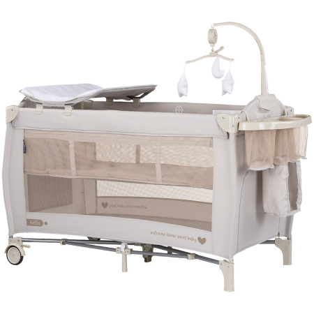 Patuturi si tarcuri pliabile - Patut pliabil Chipolino Bella biscotta