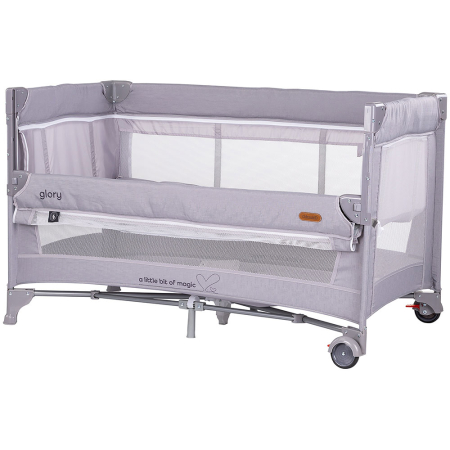 Patuturi si tarcuri pliabile - Patut pliabil Chipolino Glory cu laterala culisanta cloud