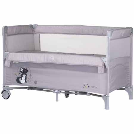 Patut bebe - Patut pliabil Chipolino Relax cloud cu laterala culisanta