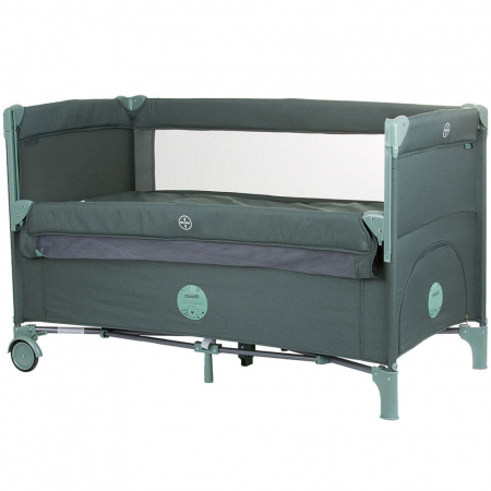 Patuturi si tarcuri pliabile - Patut pliabil Chipolino Relax pine linen cu laterala culisanta