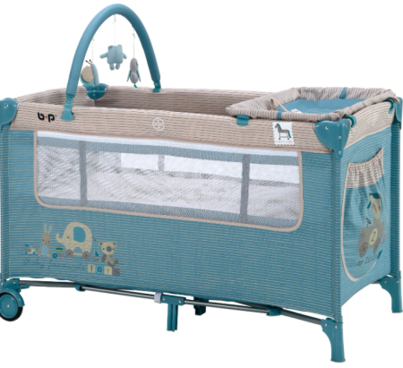 Patut bebe - Patut pliabil cu 2 nivele si accesorii bebelusi si copii Bebe