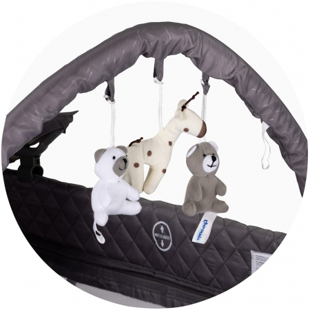 Patut pliabil cu saltea de infasat Chipolino Luna cloud [2]