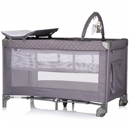 Patut pliabil cu saltea de infasat Chipolino Luna cloud [1]