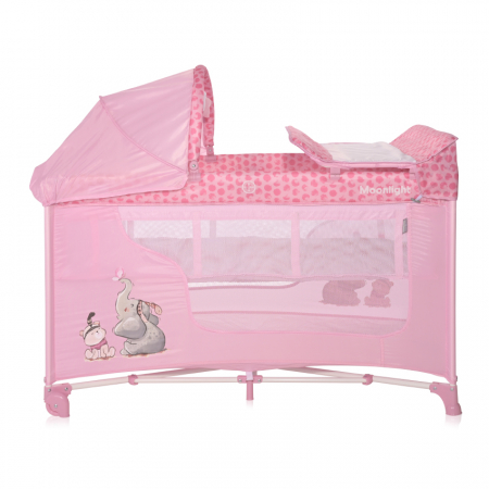 Patut pliabil, Moonlight Plus, 2 nivele cu accesorii, Mellow Rose Fellows [1]