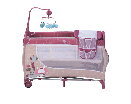 PATUT PLIABIL SWEET WINTER RED ,2 trepte,iesire prin tunel [1]