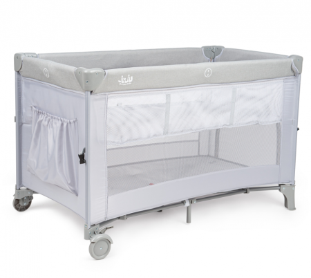 Patut pliant 2 nivele Juju DreamyCloud, Grey [1]