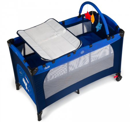 Patut pliant 2 niveluri Juju Sleepy Baby, Space Adventure [2]