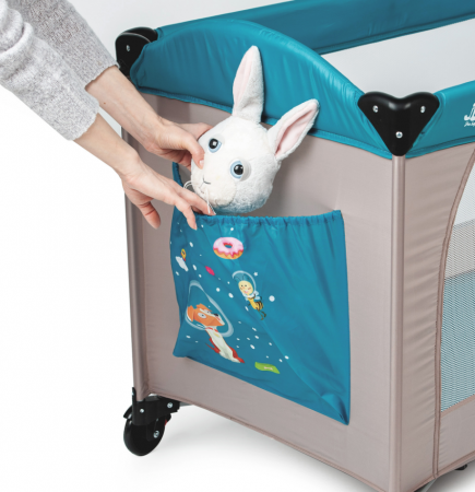 Patut pliant 2 niveluri Juju Sleepy Baby, Space Doggy [4]