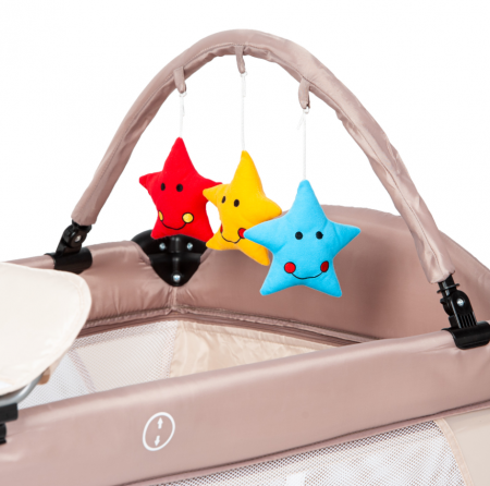 Patut pliant 2 niveluri Juju Sleepy Baby, Sweet Dreams [7]