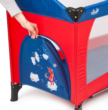 Patut pliant 2 niveluri Juju Sleepy Baby, Unicorn [7]