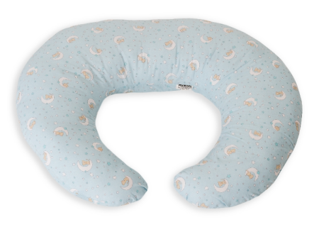 Articole mamici - Perna De Alaptare Mica MyKids Cat On Moon Blue