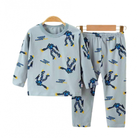 Pijamale - Pijama baieti, Transformers, Gri