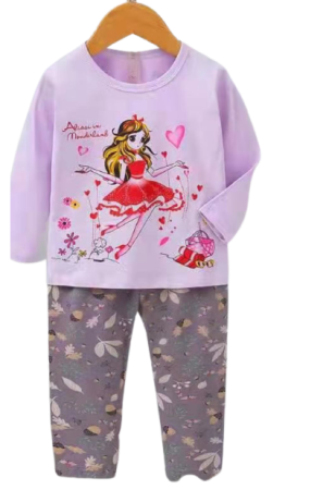 Pijamale - Pijama copii,pentru fetite,Bumbac selectionat 100%,cod 07