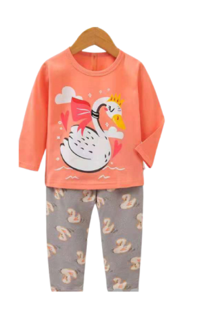 Pijamale - Pijama copii,pentru fetite,Bumbac selectionat 100%,cod 08