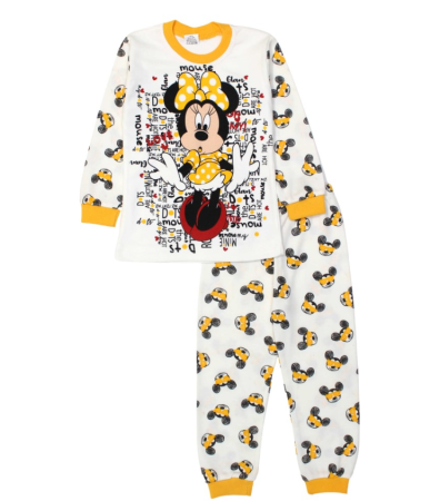Haine fete - Pijama fetite, Minni Mouse, somon