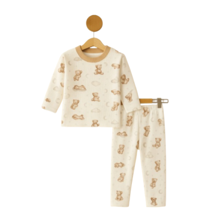 Pijamale - Pijama, pentru copii, model ursulet