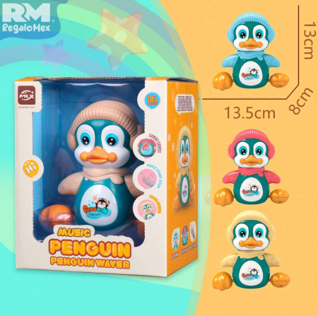 Pinguin muzical care raspunde la sunete [3]