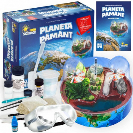 Jucarii educative - PLANETA PAMANT - 8 EXPERIMENTE - JOC EDUCATIV
