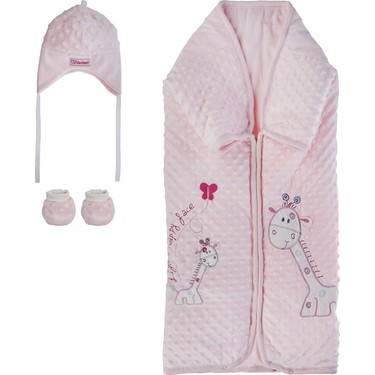 Păturele - Port Bebe gros pentru bebeluși Bebessi,roz