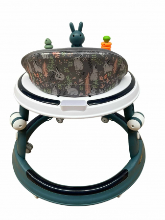 Premergator 3 in 1, Baza rotunda antirasturnare, reglabil pe inaltime, cu cordon luminos muzical, Roti silicon [3]