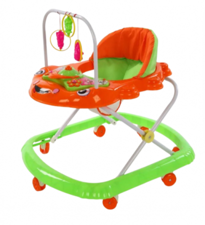 Premergatoare si antepremergatoare - Premergator, reglabil, cu bara de jucarii si tablou muzical si luminos, Verde