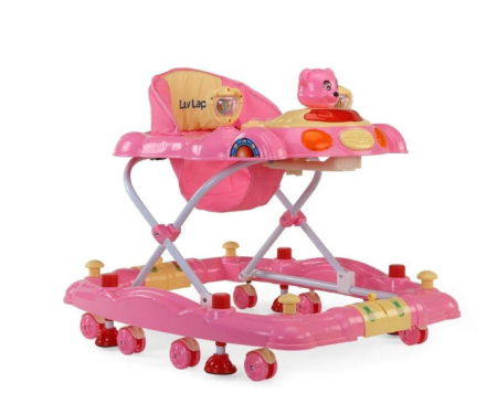 Premergatoare si antepremergatoare - Premergator Bubu-Still, 3 in 1, Functie de balansoar, roz