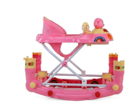 Premergator Bubu-Still, 3 in 1, Functie de balansoar, roz [1]