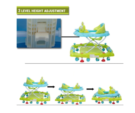 Premergator Bubu-Still, 3 in 1, Functie de balansoar, verde [1]