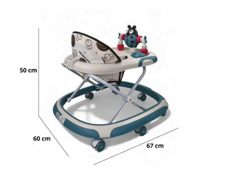 Premergator, Bubu-Still®, 3 in 1, roti din silicon, muzical, cu control parental, +6 luni, Gandecel, albastru [1]