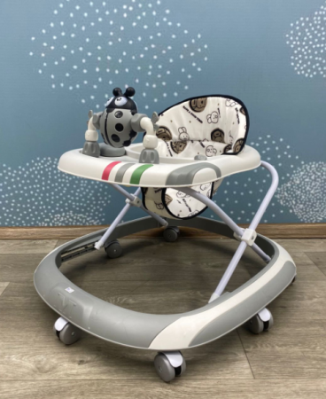 Premergator, Bubu-Still®, 3 in 1, roti din silicon, muzical, cu control parental, +6 luni, Gandecel, gri [1]