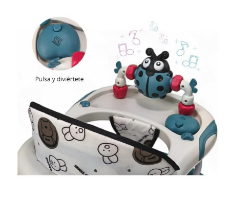 Premergator, Bubu-Still®, 3 in 1, roti din silicon, muzical, cu control parental, +6 luni, Gandecel, gri [2]