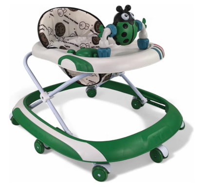 Premergatoare si antepremergatoare - Premergator, Bubu-Still®, 3 in 1, roti din silicon, muzical, cu control parental, +6 luni, Gandecel, verde