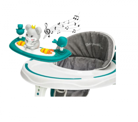 Premergator, Bubu-Still®, 3 in 1, roti din silicon, muzical, cu control parental, +6 luni, verde [1]