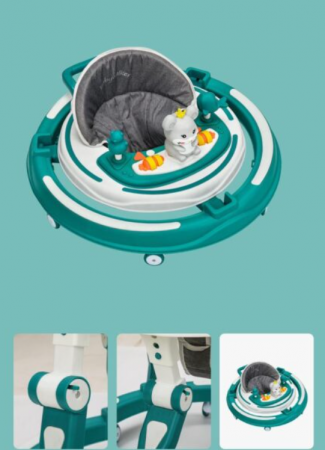Premergator, Bubu-Still®, 3 in 1, roti din silicon, muzical, cu control parental, +6 luni, verde [2]