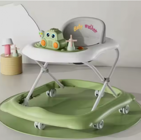 Premergatoare si antepremergatoare - Premergator cu jucarii, Muzical, Cadru bazal antirasturnare, 6 roti duble