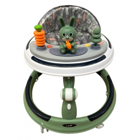 Premergatoare si antepremergatoare - Premergator, cu roti de silicon, reglabil pe inaltime, Iepuras Coconas