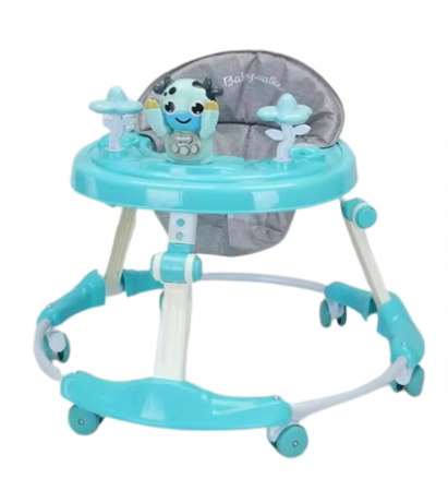 Premergatoare si antepremergatoare - Premergator, cu roti de silicon, reglabil pe inaltime, Bubu-Still, model ursulet pofticios