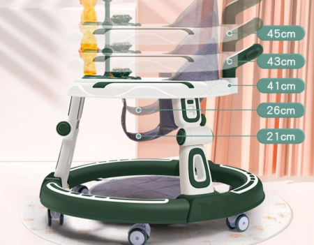 Premergator, functie si de antemergator, 3 in 1, roti silicon, multidirectional, ajustabil pe inaltime, muzical [2]